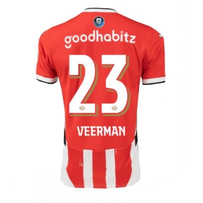 Billiga PSV Eindhoven Joey Veerman #23 Hemmatröja 2024-25 Kortärmad